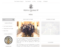 Tablet Screenshot of fourseasons-georgev.com